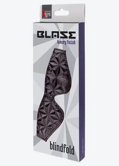 Фиолетово-черная маска BLAZE BLINDFOLD PURPLE - фото 53286