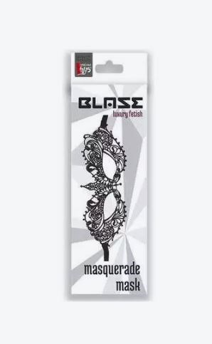 Черная маскарадная маска BLAZE MASQUERADE MASK Dream Toys - фото 53465
