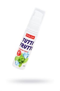 Съедобная гель-смазка TUTTI-FRUTTI для орального секса со вкусом сладкой мяты 30г.